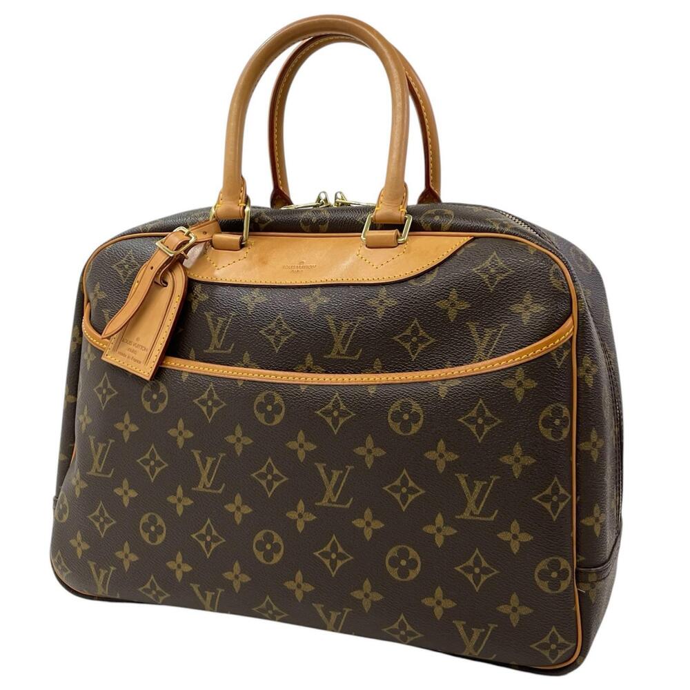 LOUIS VUITTON Deauville Handbag Monogram Brown